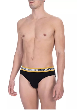 Bikkembergs 'Black Cotton Men Brief Pack' - S