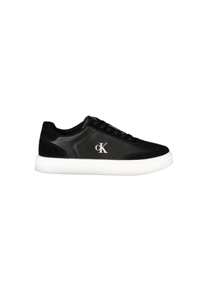Calvin Klein Black Leather Men Sneaker - EU40/US7