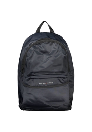 Blue Polyester Men Backpack