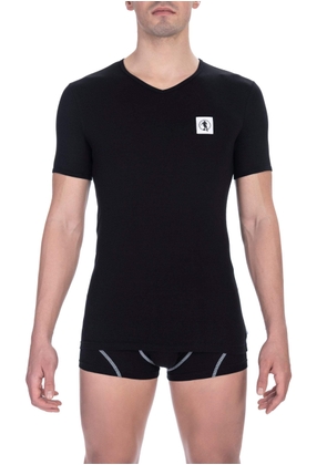 Bikkembergs Black Cotton T-Shirt - S