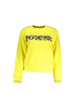 Yellow Cotton Women Sweater - XXL