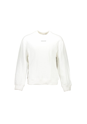 White Cotton Unisex Sweatshirt - XL