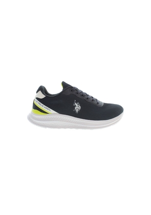 Blue Polyester Men Sneaker - EU43/US10