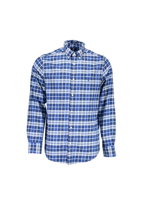 Gant Blue Cotton Men Shirt - S