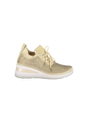 Beige Polyester Women Sneaker - EU38/US8