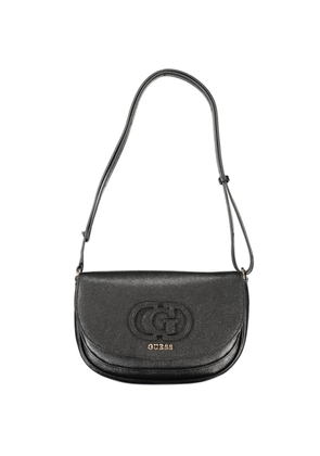 Black Polyethylene Women Handbag