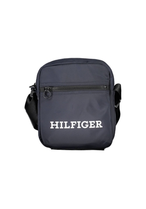 Blue Polyester Men Shoulder Bag