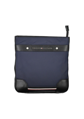 Blue Polyester Men Shoulder Bag