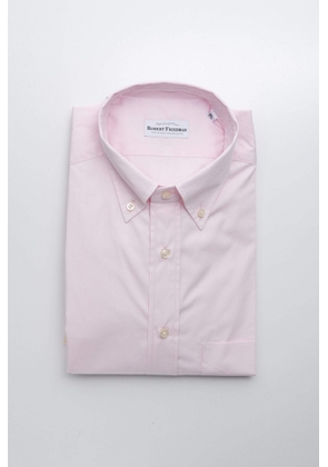 Robert Friedman Pink Cotton Shirt - M
