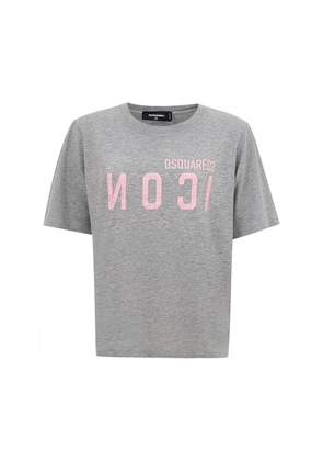 Elegant Gray Cotton Top for Women - XS