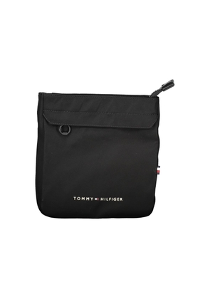 Black Polyester Men Shoulder Bag