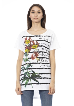 Trussardi Action White Cotton Tops & T-Shirt - M