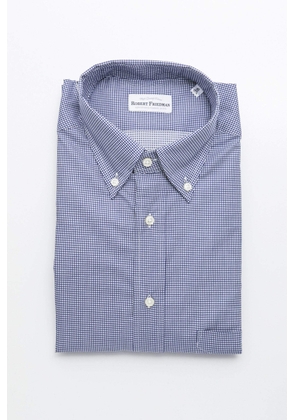 Robert Friedman Blue Cotton Shirt - M