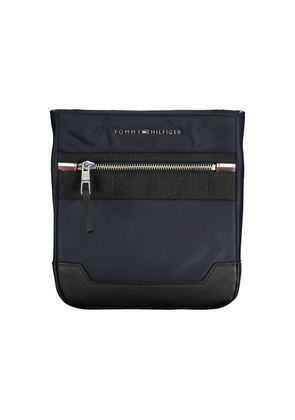 Sleek Blue Shoulder Bag with Contrasting Details