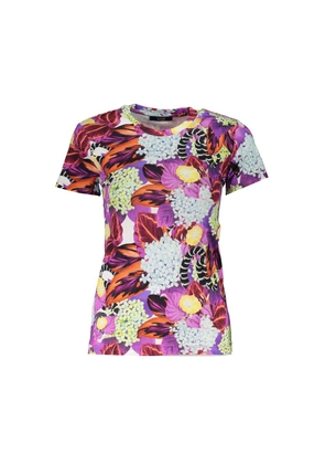 Purple Cotton Tops & T-Shirt - XS