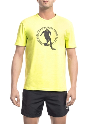 Bikkembergs Yellow Cotton T-Shirt - M