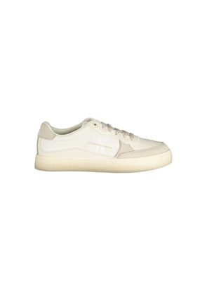 Elegant White Sneakers with Contrast Accents - EU40/US7