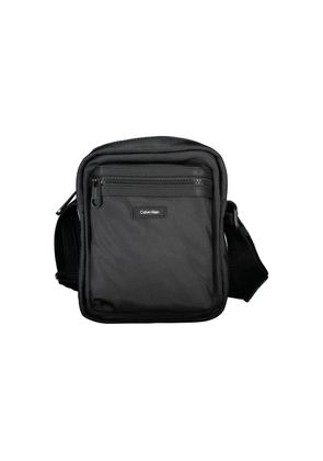Sleek Black Recycled Shoulder Bag