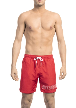 Bikkembergs Red Polyester Swimwear - M