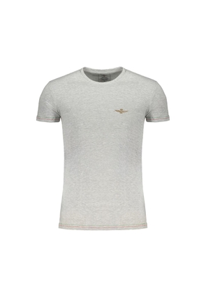 Gray Cotton T-Shirt - XXL