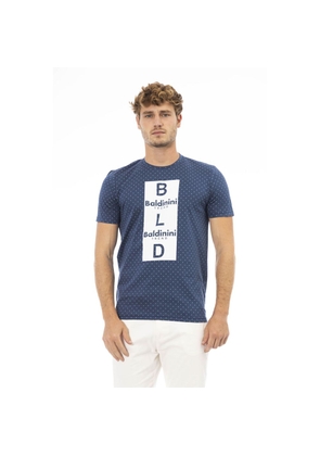 Baldinini Trend Blue Cotton T-Shirt - XS