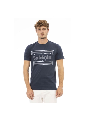 Baldinini Trend Blue Cotton T-Shirt - S