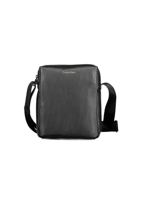 Black Polyester Men Shoulder Bag