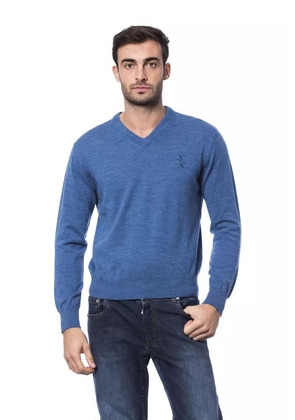 Billionaire Italian Couture Blue Merino Wool Sweater - S