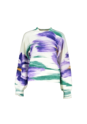 Elegant Crew Neck Sweater with Contrast Detailing - XL