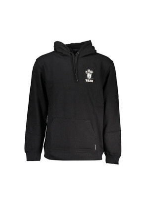 Sleek Fleece Hooded Sweatshirt in Black - S