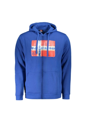 Blue Cotton Men Sweater - XL