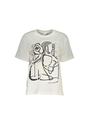 White Cotton Tops & T-Shirt - XS