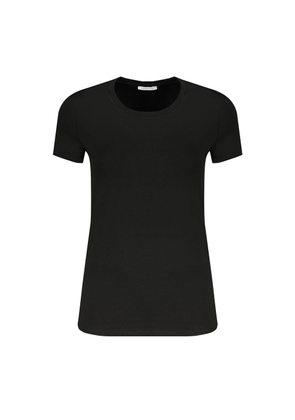 Black Elastane Tops & T-Shirt - XS