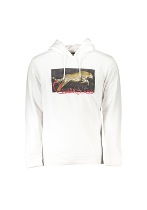 White Cotton Men Sweater - S