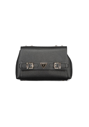 Black Polyethylene Women Handbag