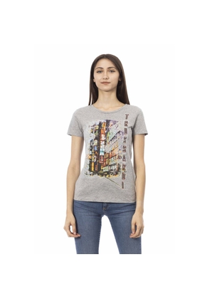 Trussardi Action Gray Cotton Tops & T-Shirt - S