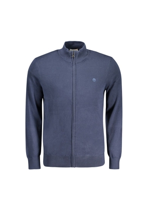Blue Cotton Men Sweater - S