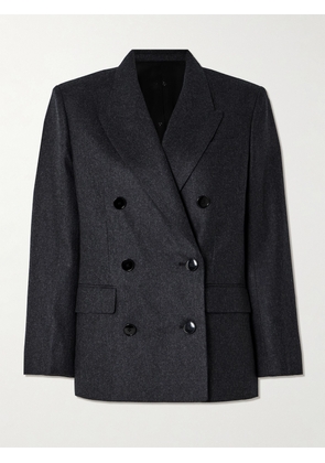 Isabel Marant - Natalia Double-breasted Wool-flannel Blazer - Gray - FR 34,FR 36,FR 38,FR 40,FR 42