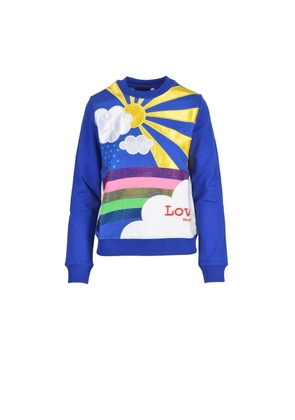 Blue Cotton Sweater - IT42