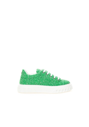 Casadei Elegant Green Leather Sneakers - EU41/US11