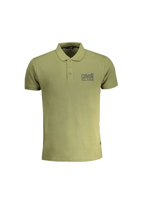 Green Cotton Polo Shirt - M
