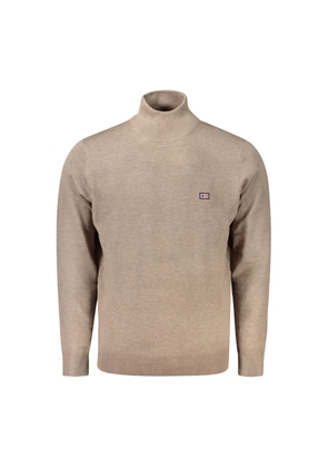 Brown Polyamide Men Sweater - 3XL