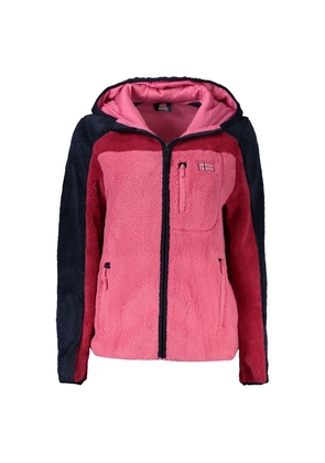 Pink Polyester Women Jacket - L