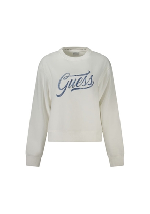 White Cotton Women Sweater - XS