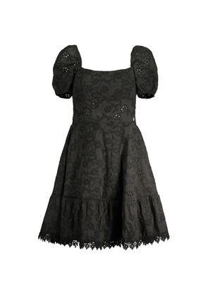 Black Cotton Women Dress - S
