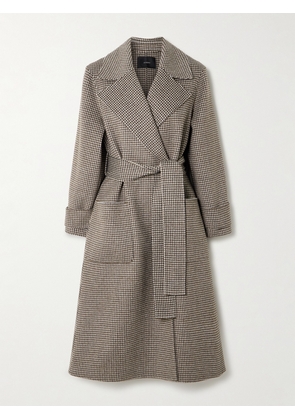Joseph - Arline Belted Double-breasted Houndstooth Wool Coat - Gray - FR 32,FR 34,FR 36,FR 38,FR 40,FR 42,FR 44