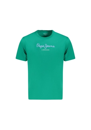 Green Cotton T-Shirt - XL