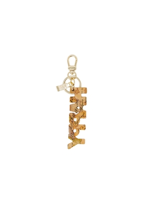 Beige Polyester Keychain