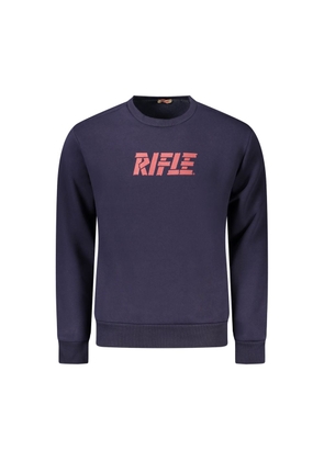 Blue Cotton Men Sweater - XL