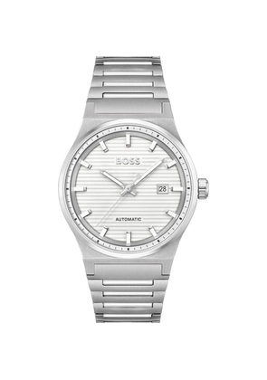 Hugo Boss Gray Stainless Steel Dress Watch